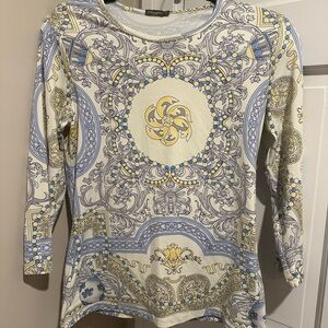 J. McLaughlin  Long Sleeve Catalina cloth Top M